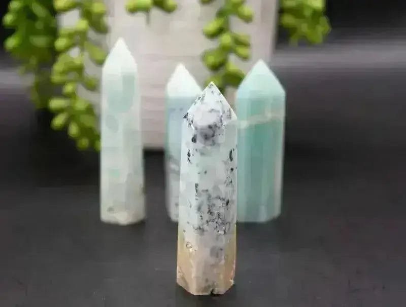 Sky Amazonite Tower - Root Chakra - My Crystal Addiction