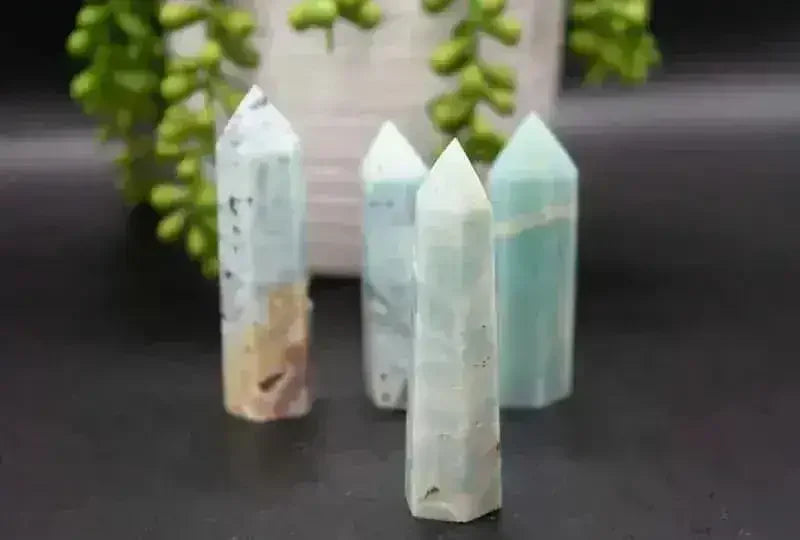 Sky Amazonite Tower - Root Chakra - My Crystal Addiction
