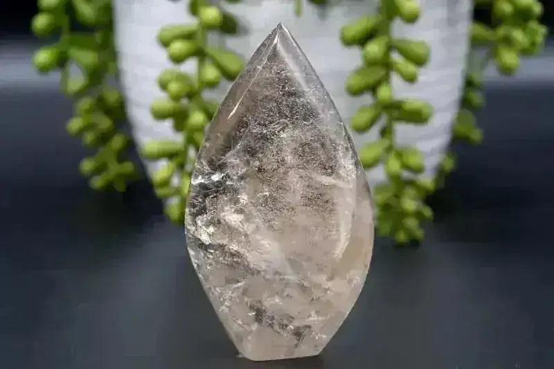 Smoky Quartz Flame with Rainbows 3.25" - Calm & Clarity - My Crystal Addiction