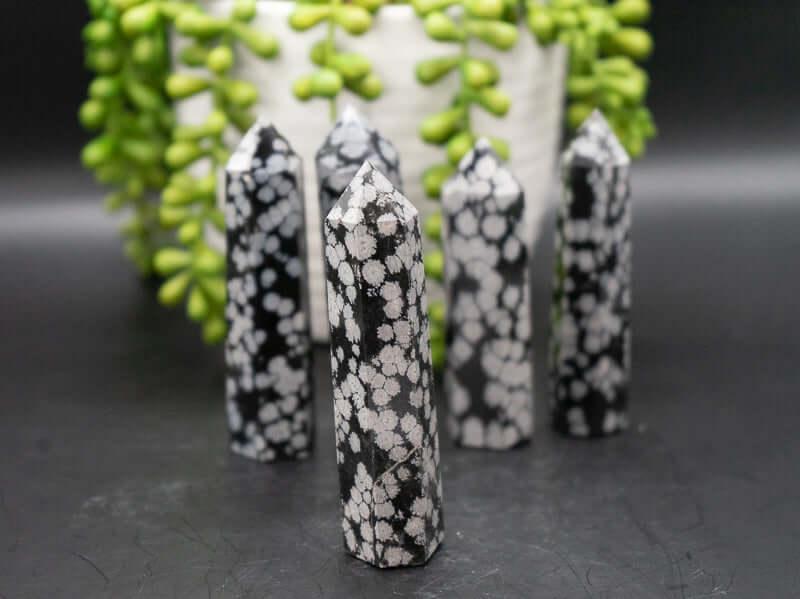 Snowflake Obsidian Tower - My Crystal Addiction