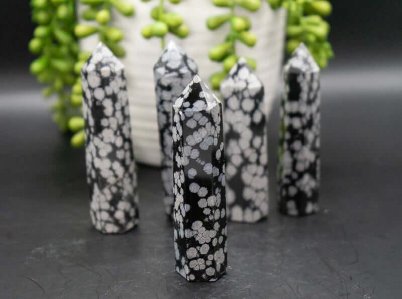 Snowflake Obsidian Tower - My Crystal Addiction