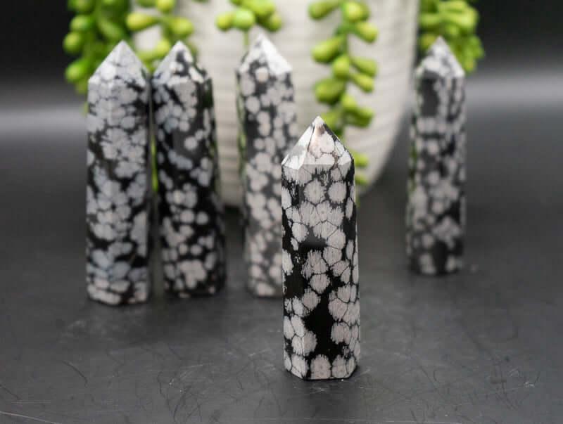 Snowflake Obsidian Tower - My Crystal Addiction