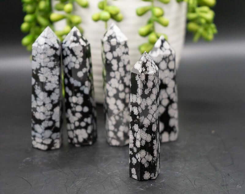 Snowflake Obsidian Tower - My Crystal Addiction