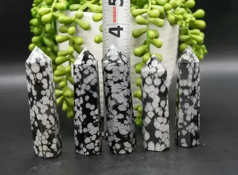Snowflake Obsidian Tower - Root Chakra - My Crystal Addiction