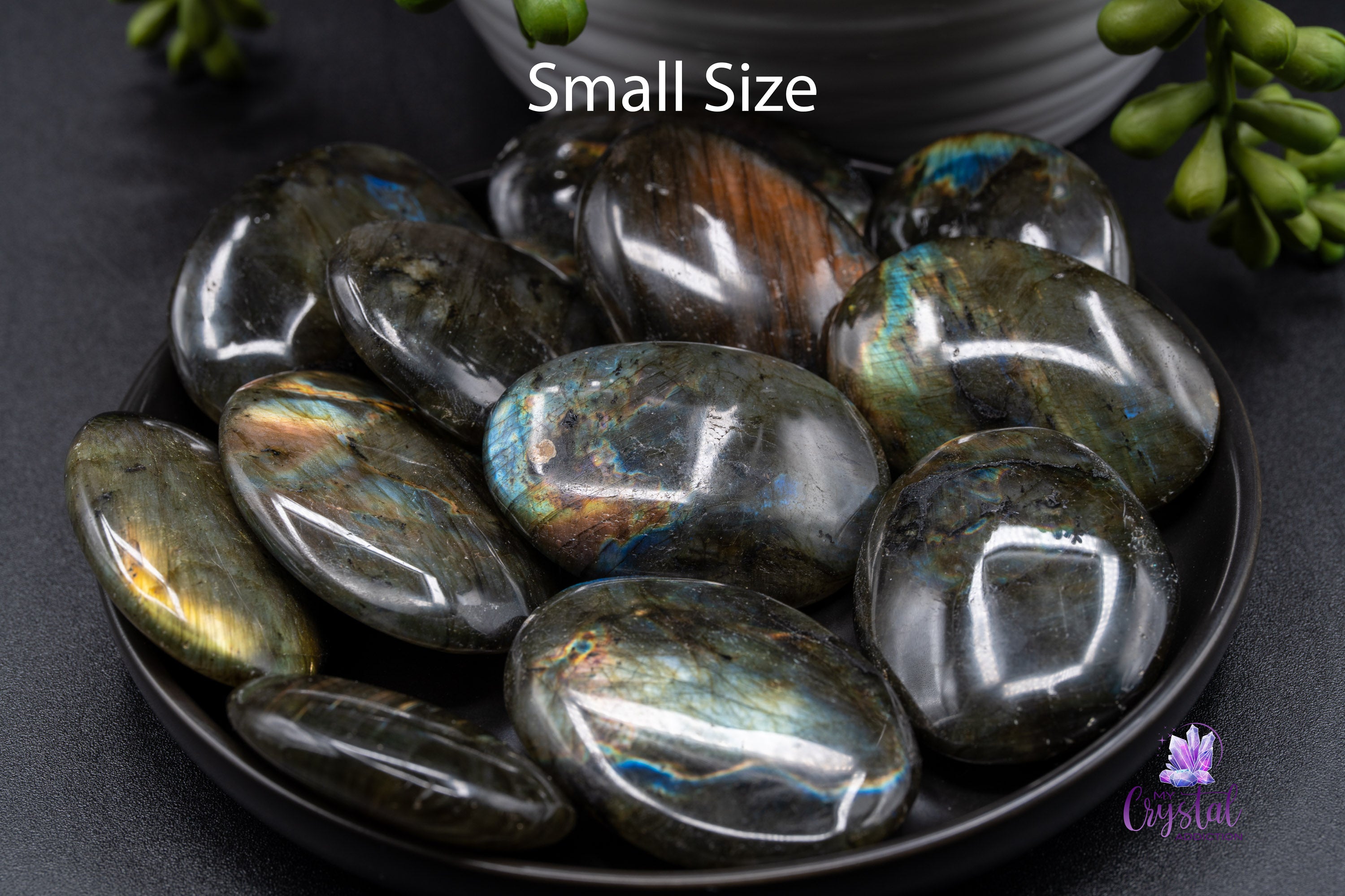 Spectrolite Palm Stone - My Crystal Addiction