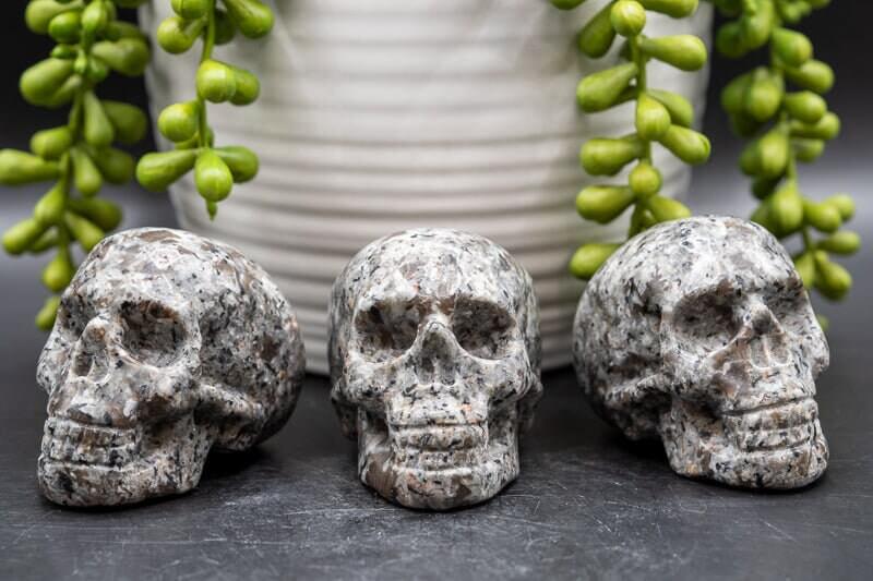 Yooperlite Carving - Skull - My Crystal Addiction
