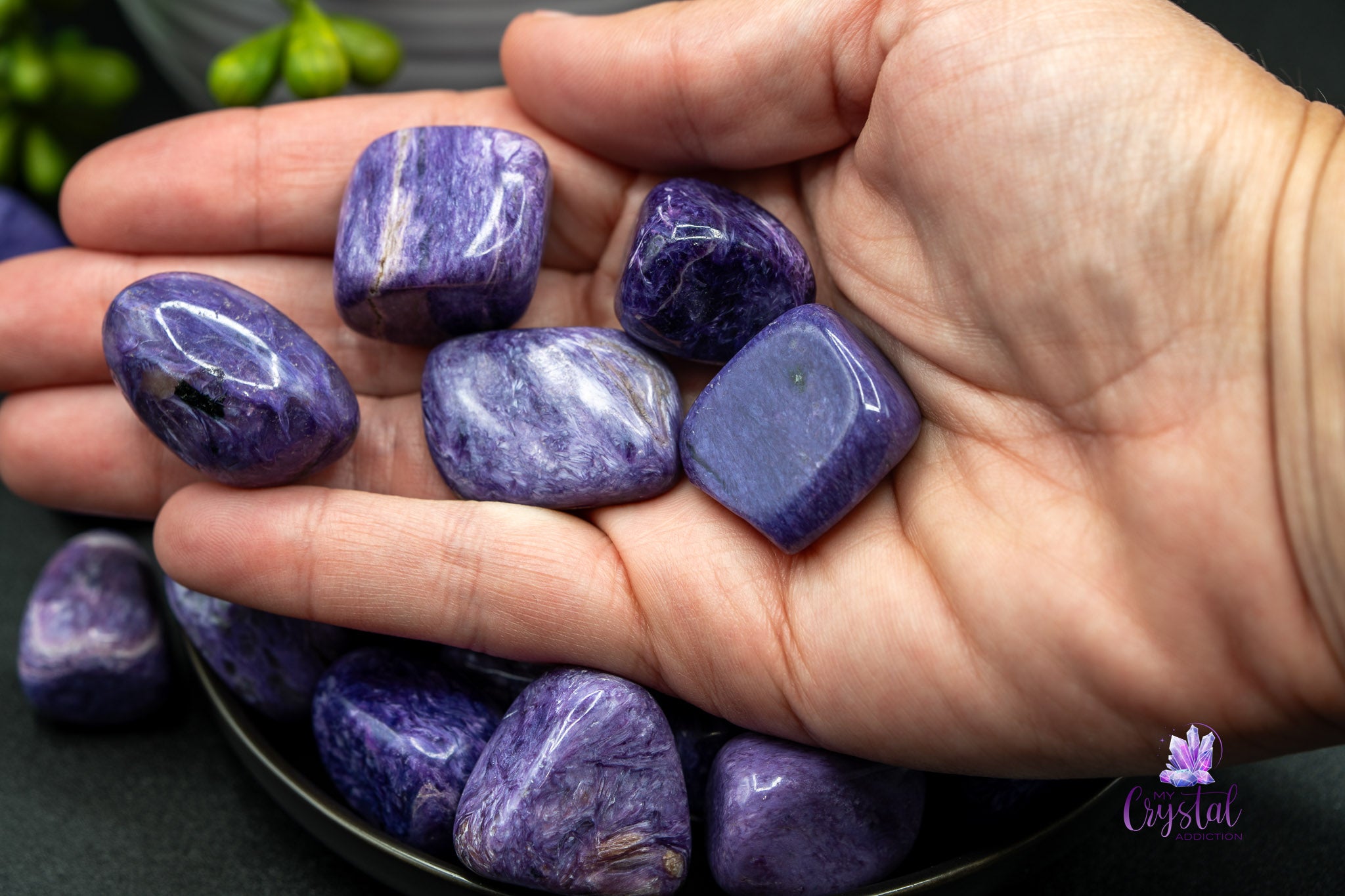 High Quality Charoite Tumble - AAA - My Crystal Addiction