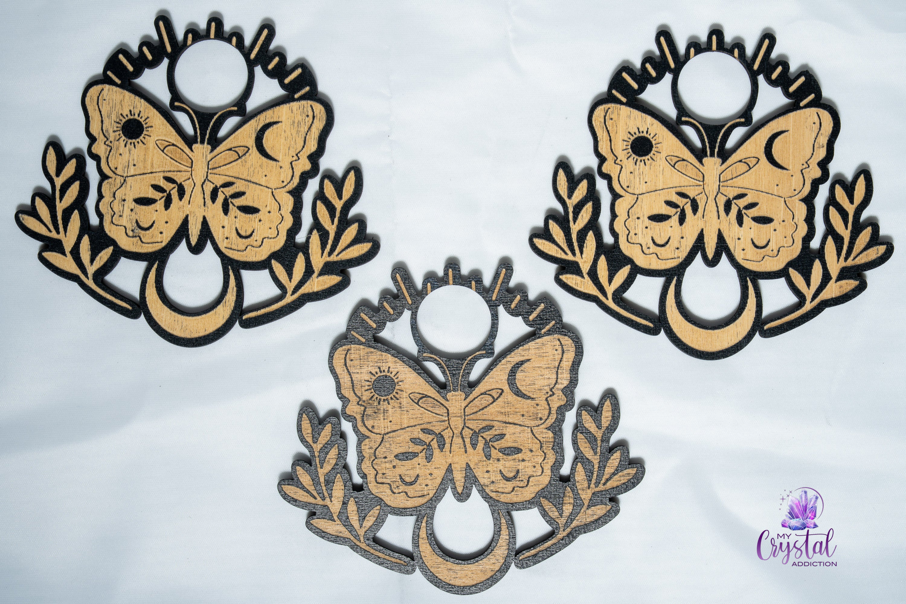 Butterfly Moon Sphere Stand - My Crystal Addiction