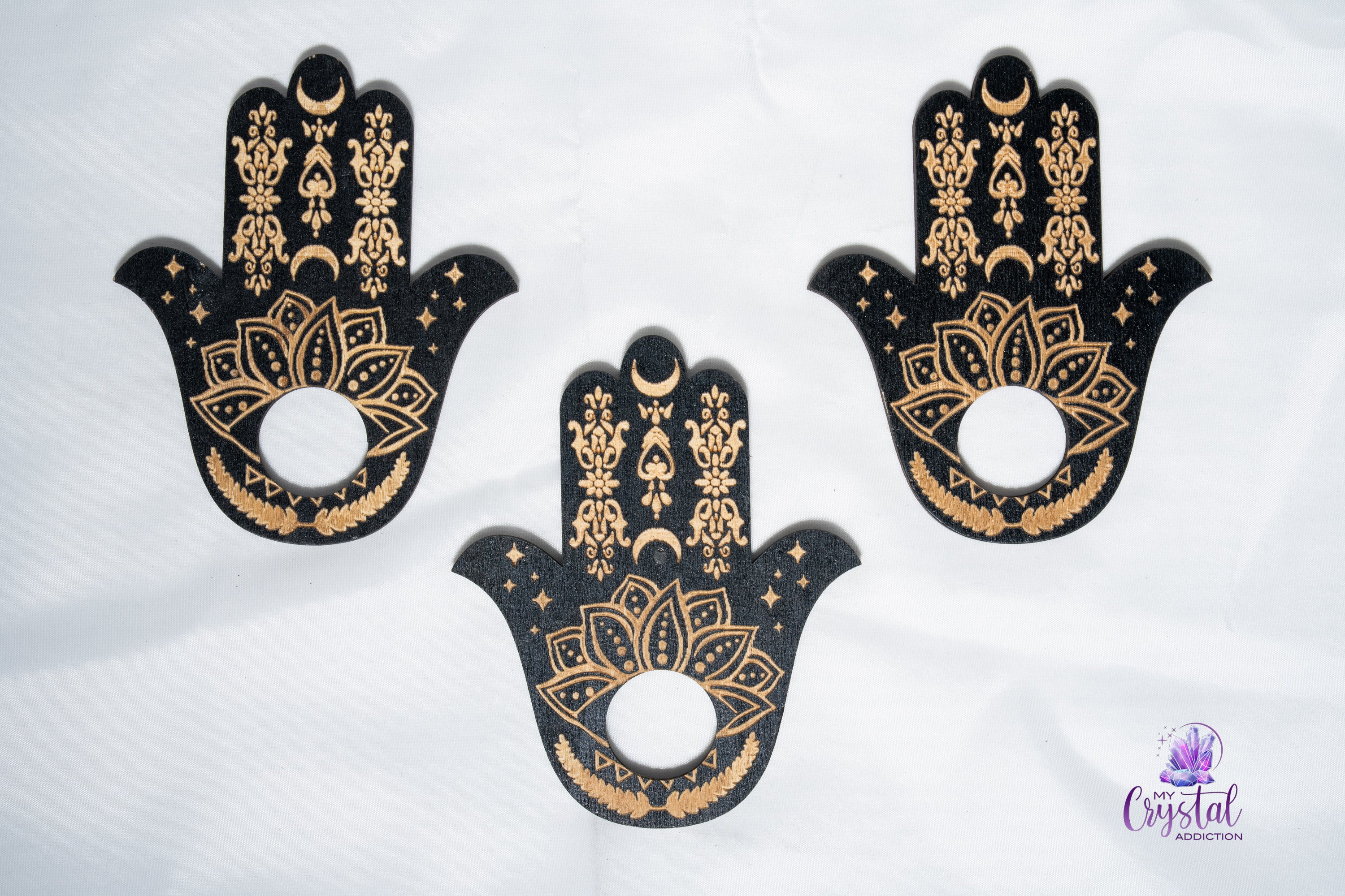 Hamsa Sphere Stand - My Crystal Addiction