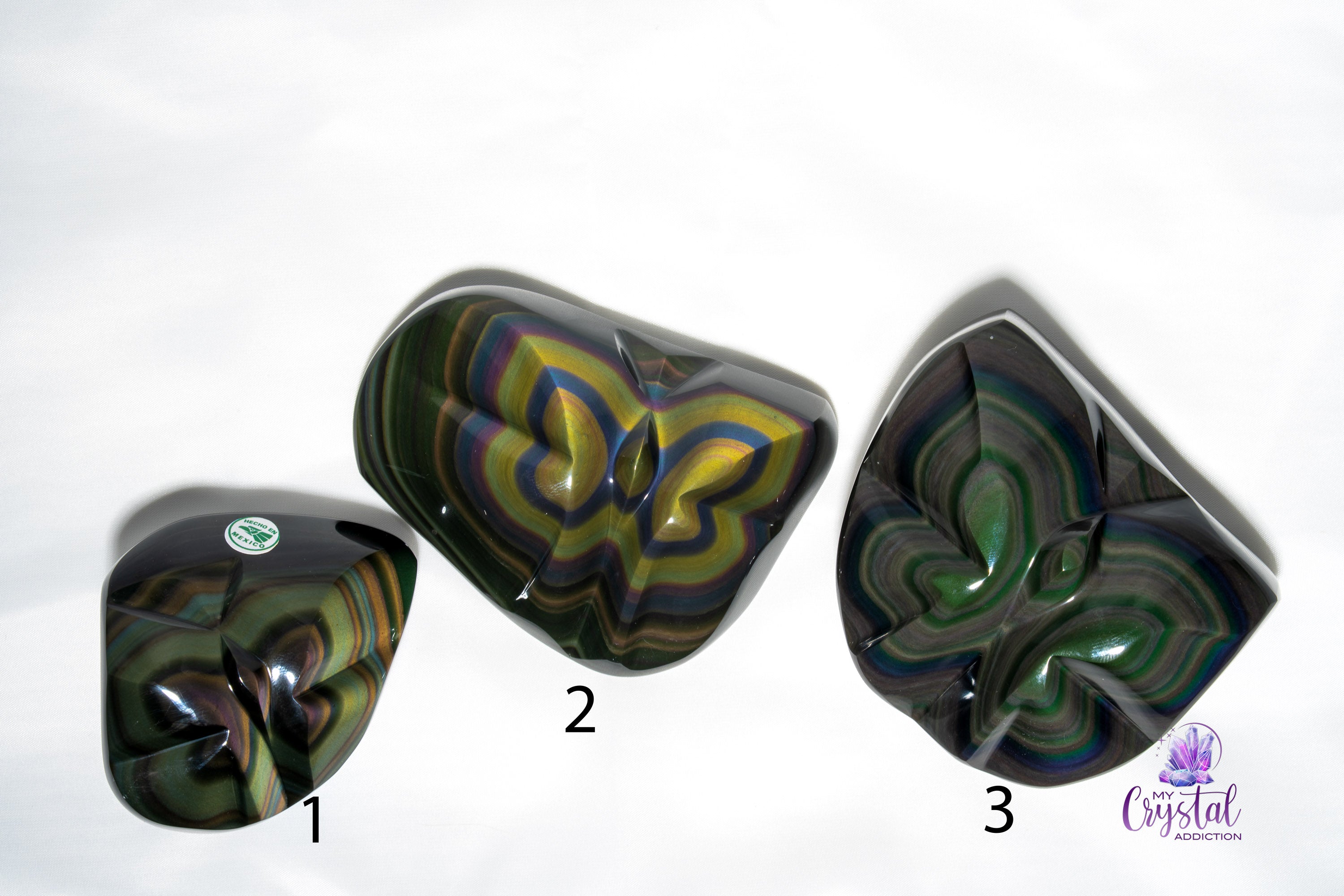 Rainbow Obsidian Butterfly Carving - My Crystal Addiction