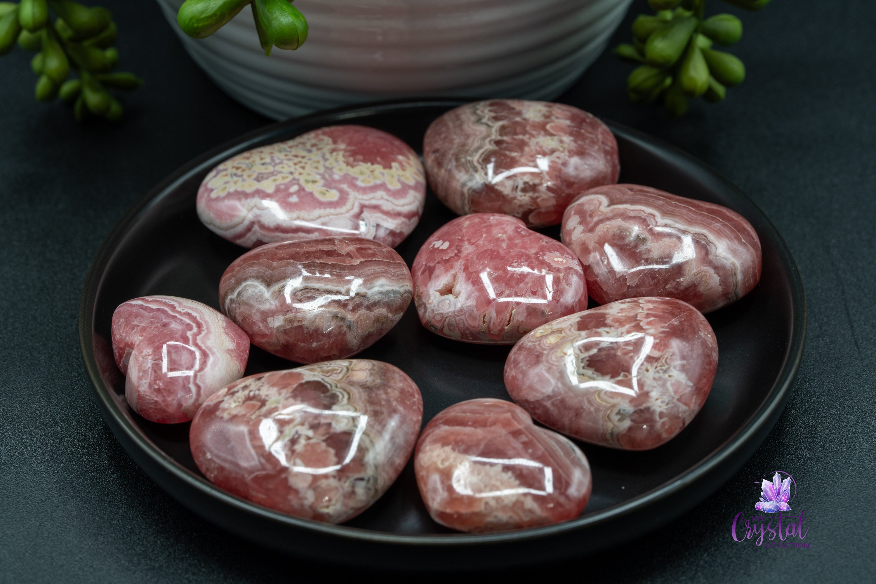 Rhodochrosite Carving Heart from Argentina 01