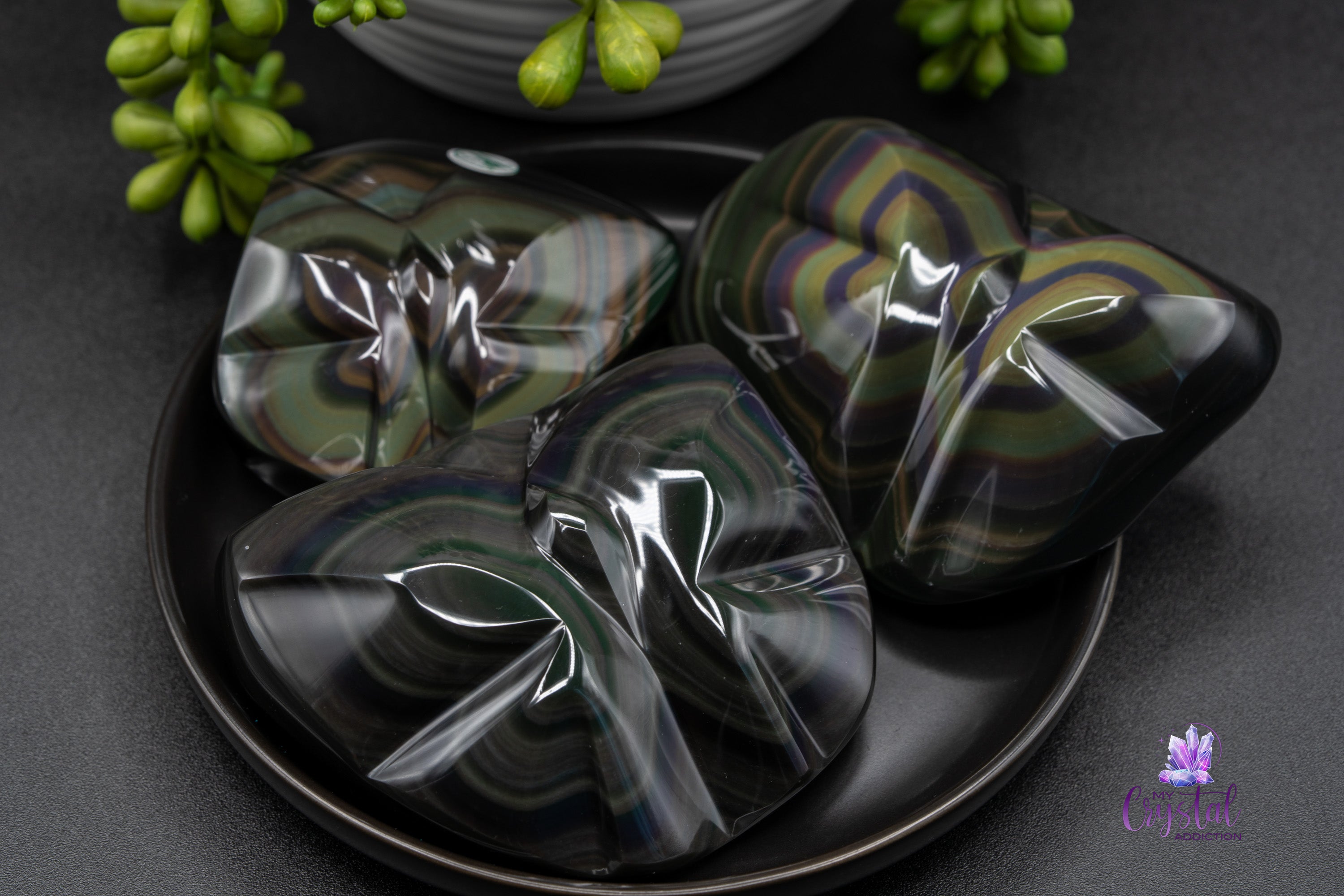 Rainbow Obsidian Butterfly Carving - My Crystal Addiction