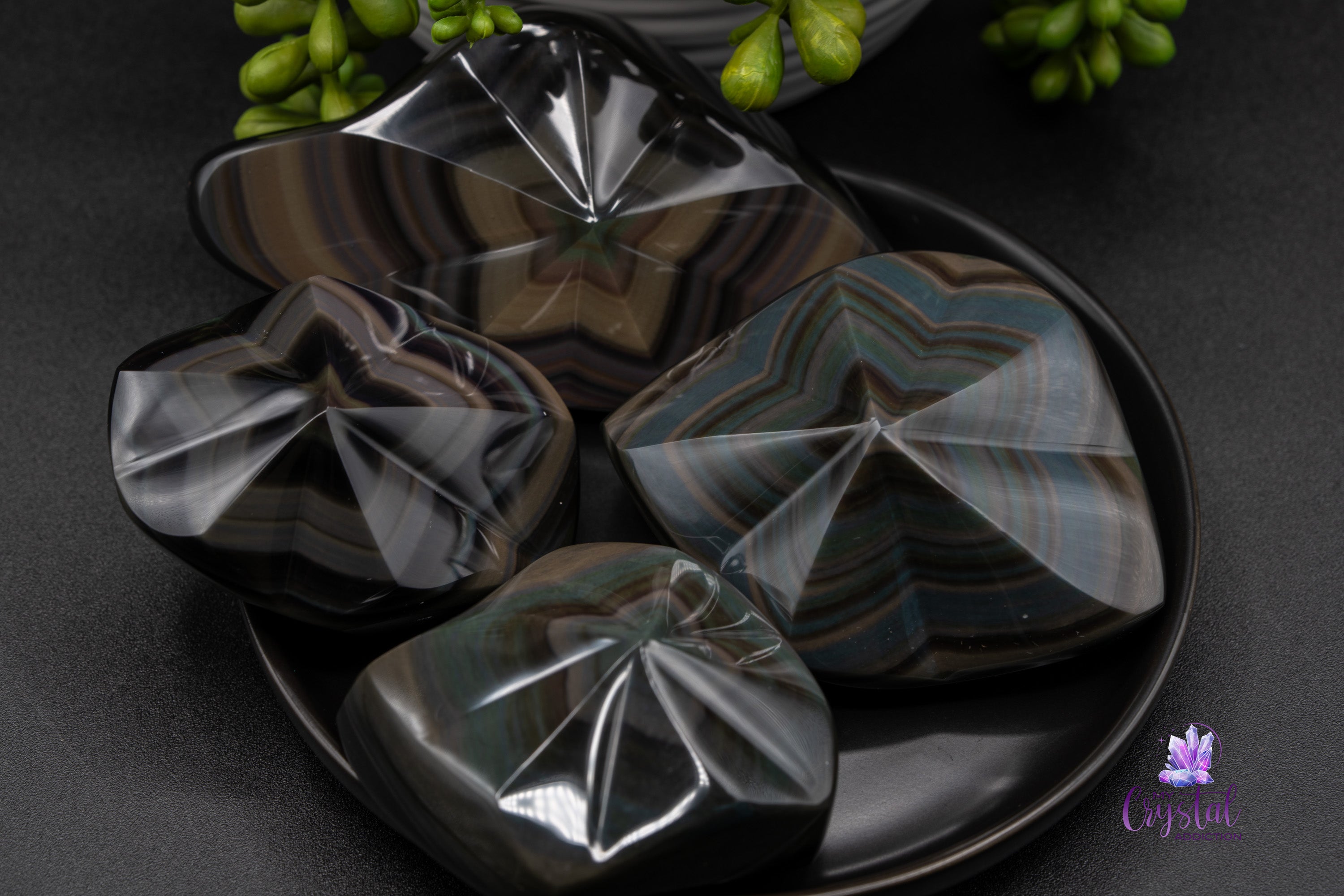 Rainbow Obsidian Star Carving - My Crystal Addiction