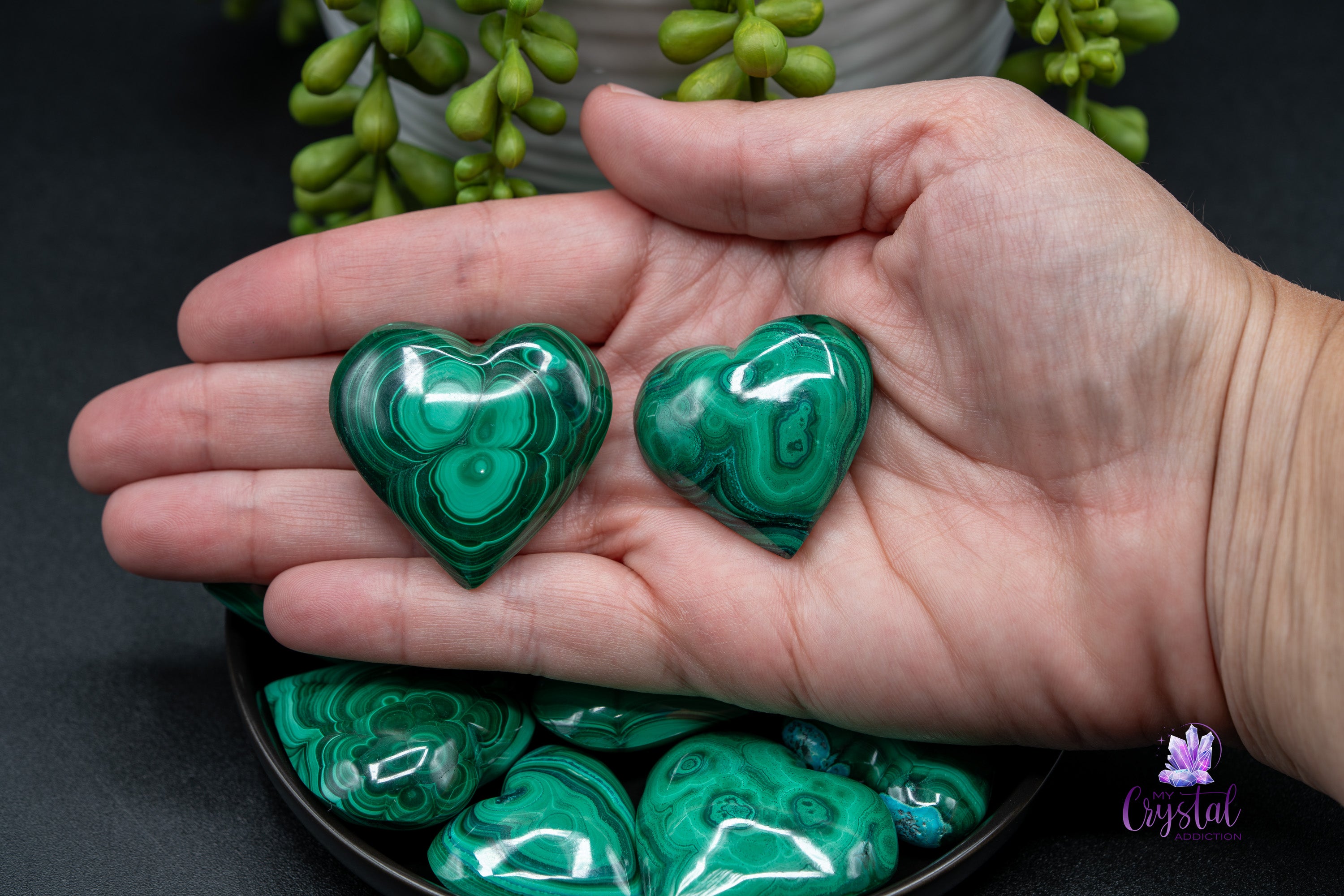 Malachite Heart Carving - My Crystal Addiction