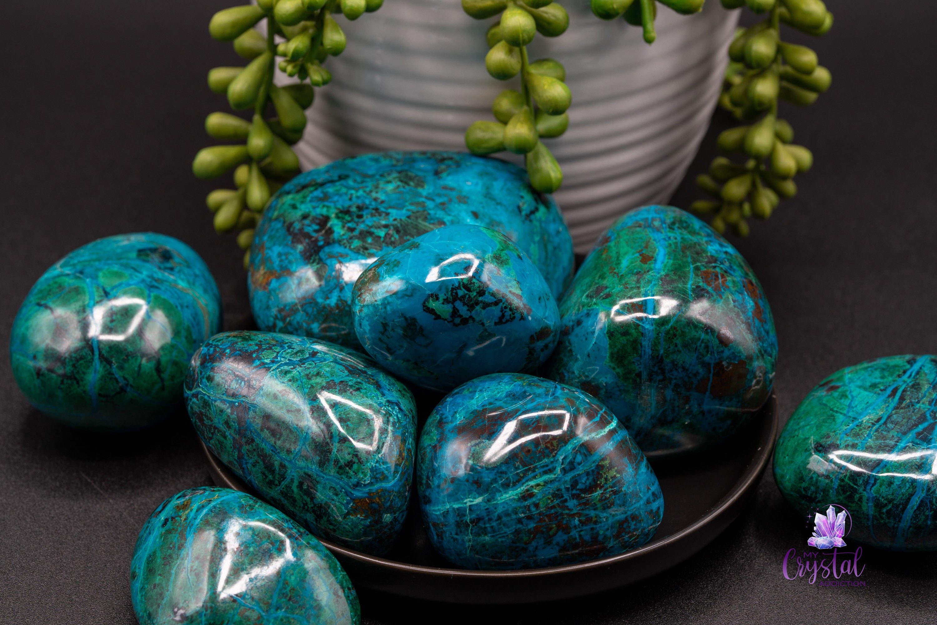 Chrysocolla Freeforms - High Grade - Throat Chakra 01